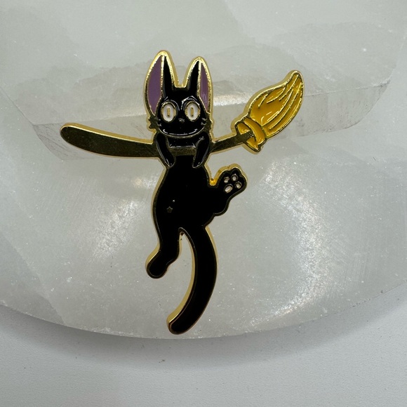 3/$15 Studio Ghibli Jiji Cat Enamel Pin Brooch - Picture 2 of 5